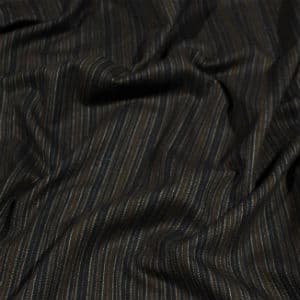 1381 Костюмная шерсть темно-коричневый/черный/светло-светло-серый в полоску