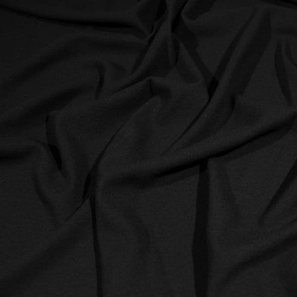 1029 Костюмно-плательный шерстяной креп Leitmotiv Top Crepe чёрный