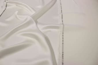 1052 Плательно-костюмный кади креп атлас вискоза белый