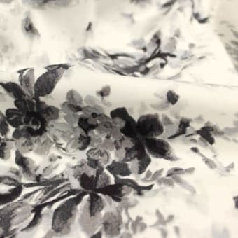 1574 Поплин Paul Smith хлопок натуральный цветы на белом