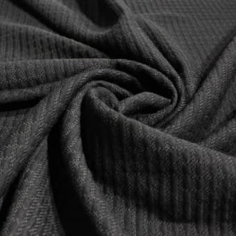 1278 Костюмно-пальтовый жаккард Dior фактурный шерсть/вискоза черный
