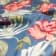 1538 Плательно-блузочный штапель вискоза цветы на серо-голубом