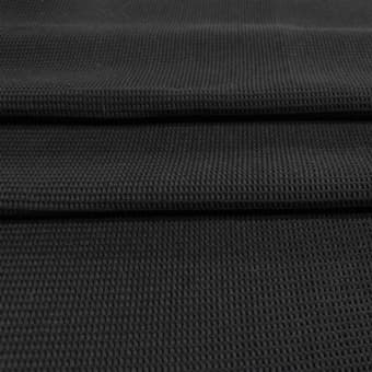 1288 Костюмная ткань Armani фактурная шерсть/вискоза черный